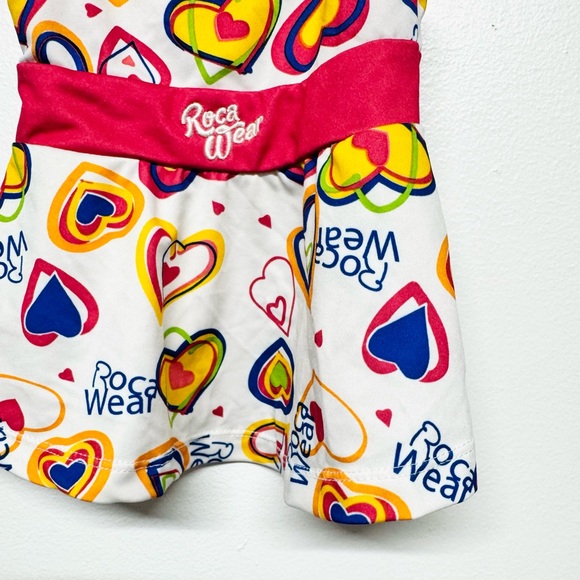 2/$20    Rocawear Girls' Heart Print Swim-dress 12M Multicolor - Picture 4 of 8